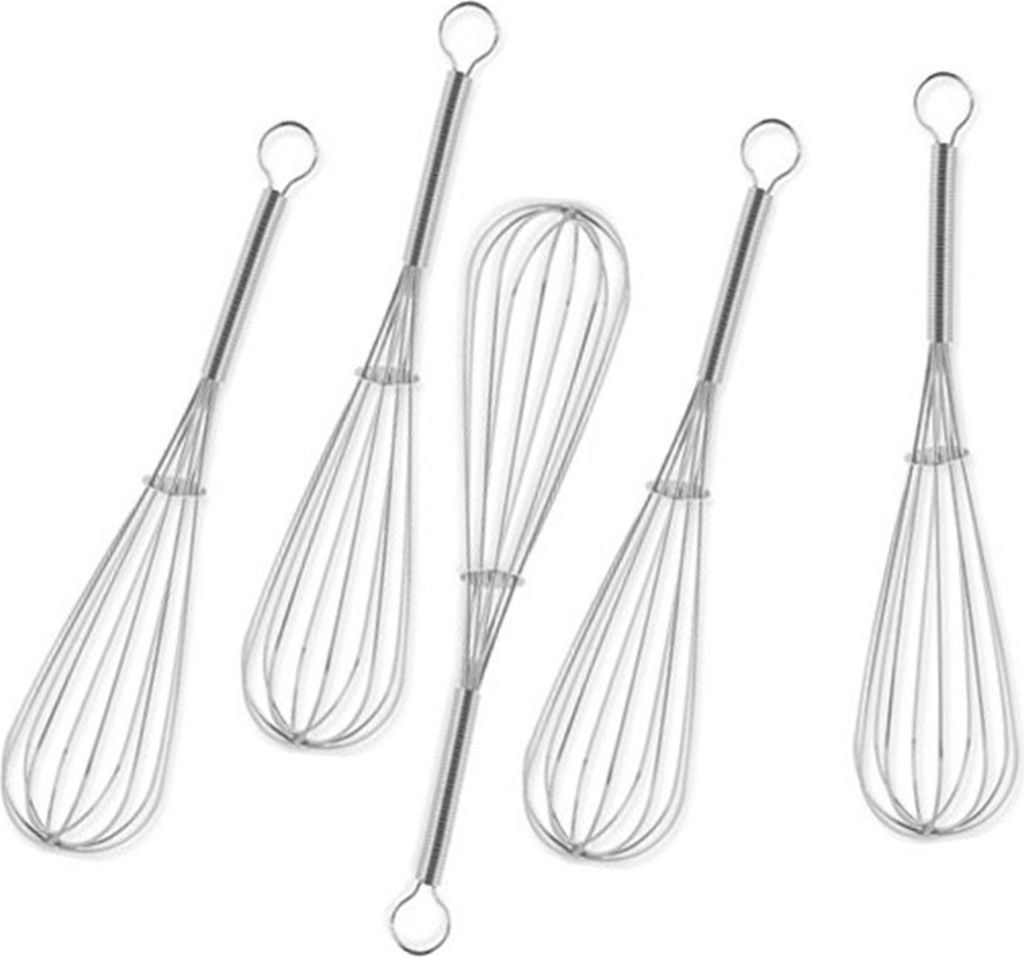 Metaltex Schneebesen Edelstahl 20cm Packung à 5 Stück