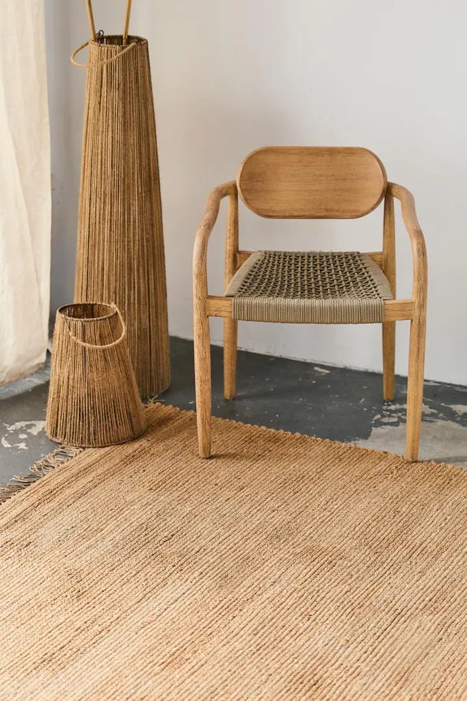 Tapis Jute 200x300 - Tapis Naturel Moderne Pour Salon Cosy & Durable
