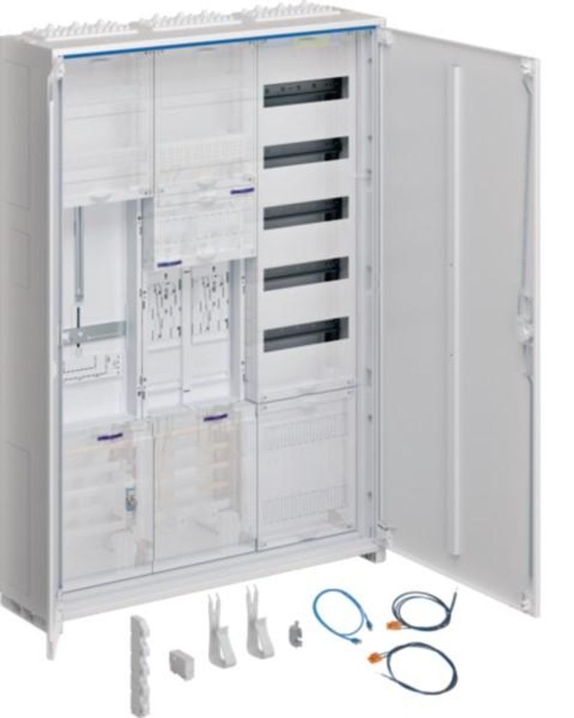 HAGER Komplettschrank univ.Z ZB33SET28LK 1100mm 2ZP 3feld Produktbild 