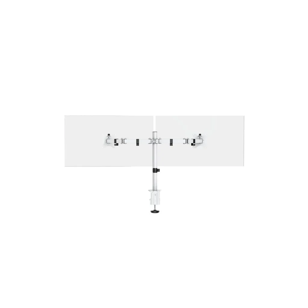 Support de Table Double Écran pour Moniteur 13 à 32 Pouces Blanc - 5