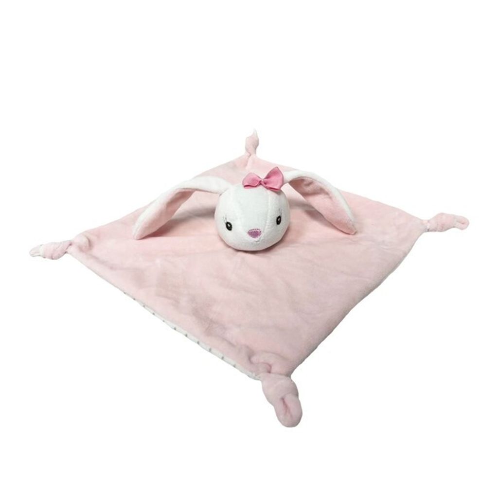 Kuscheliges Kuschelhäschen 25 cm weiß und rosa