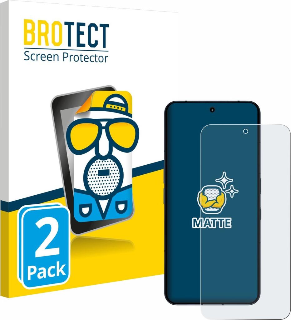 2x BROTECT Schutzfolie für Nothing Phone (3) Displayschutz Displayschutzfolie Folie Matt Entspiegelungsfolie