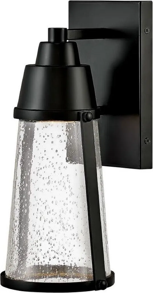Applique LED Extérieure Noire Luxe H 30,7cm avec Éclairage Haut et Bas
