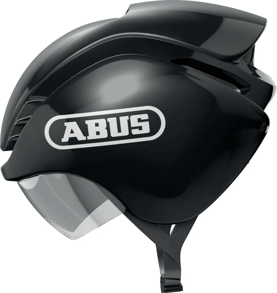 Casque Route Abus GameChanger Tri Shiny Black M 64272 pour Triathlon