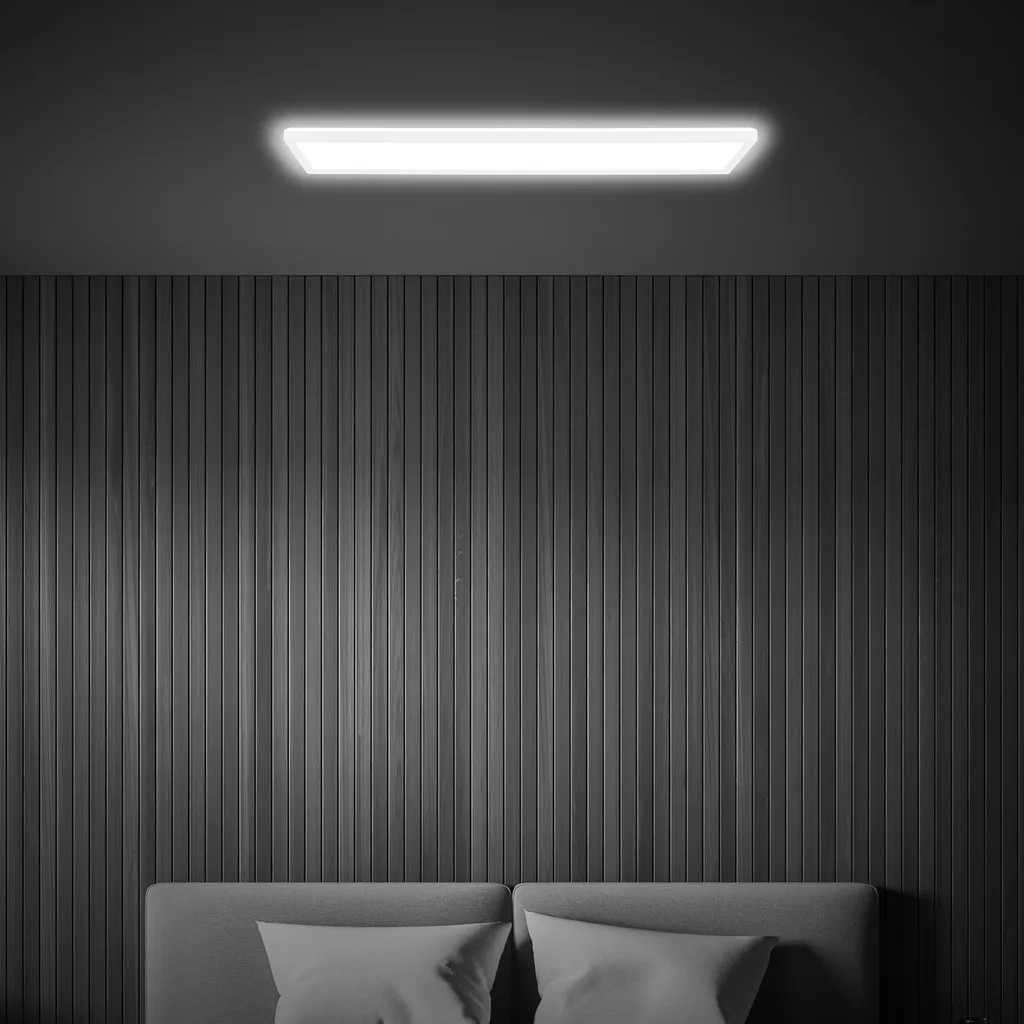 Briloner Tava LED 98cm Plafoniera Ultrapiatta 4800lm Retroilluminata - 4