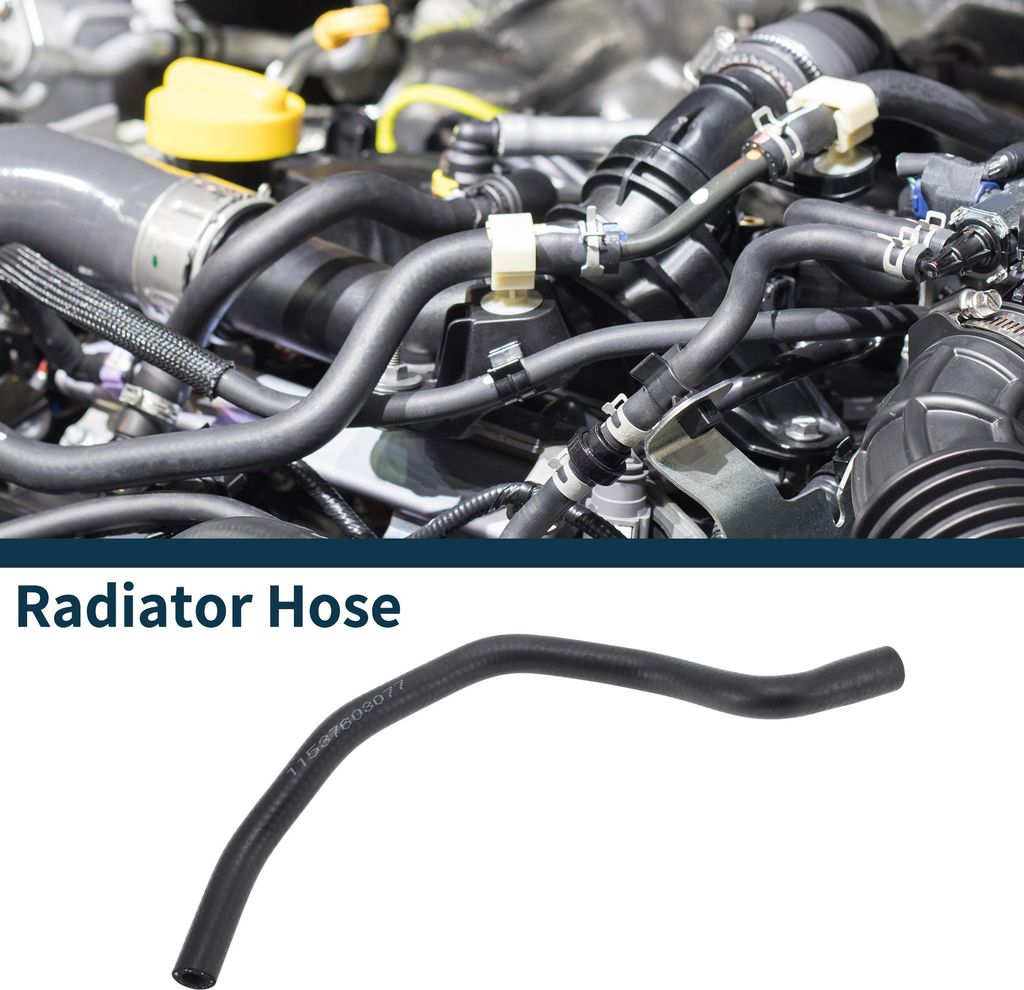 Kühlerschlauch Heizungsschlauch Kühlerauslassschlauch Rohr Nr.11537603077 Für BMW F20 F21 F30 F35 F80 F31 2011-2016 Gummikühlmittelrohr Schwarz...
