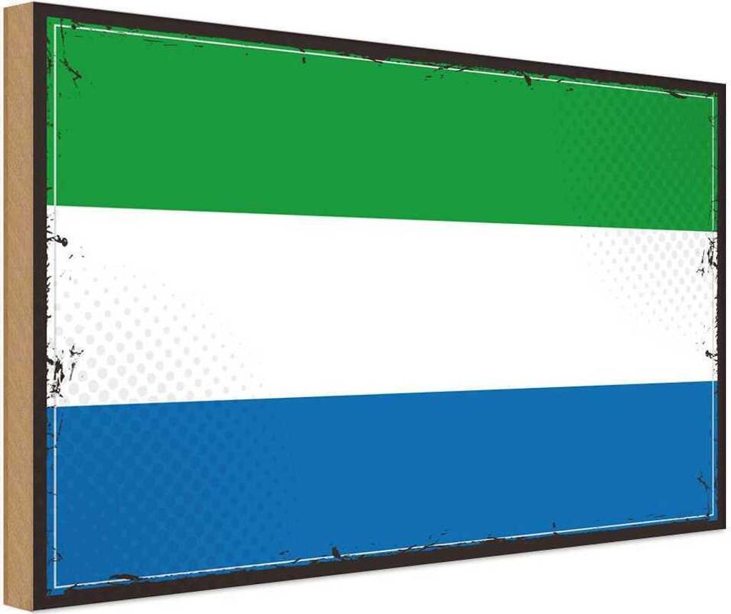 vianmo Holzschild 30x40 cm Sierra Leones Retro Leone Abenteuer Reisen