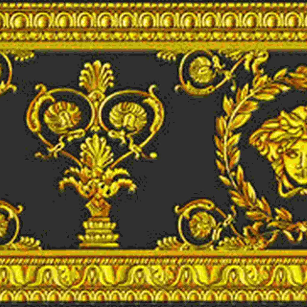 A.S. Creation Versace 3 | 343051 | Vliestapete Borten | 0.09 m x 5 m | Gelb