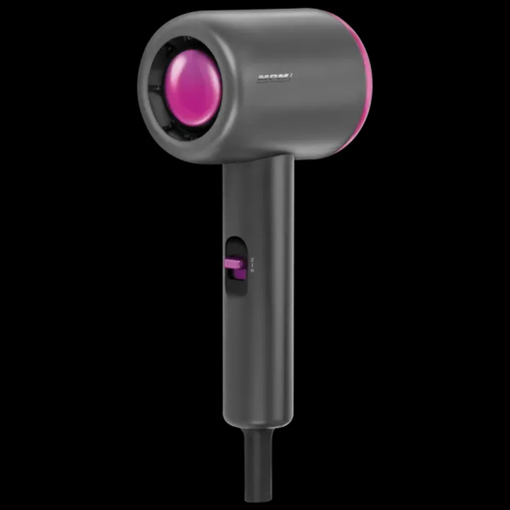 Sèche-cheveux MPM MSW20 noir avec concentrateur d'air pour brushing