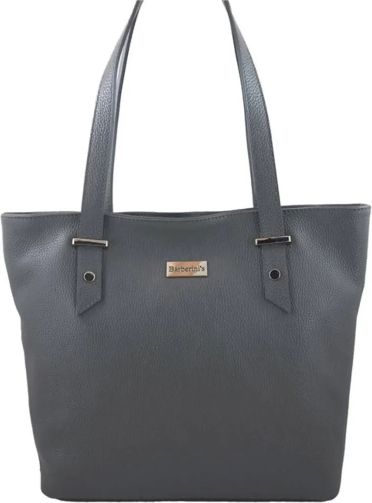Sac cabas en cuir rigide Barberini's 92328 chic pour femme active