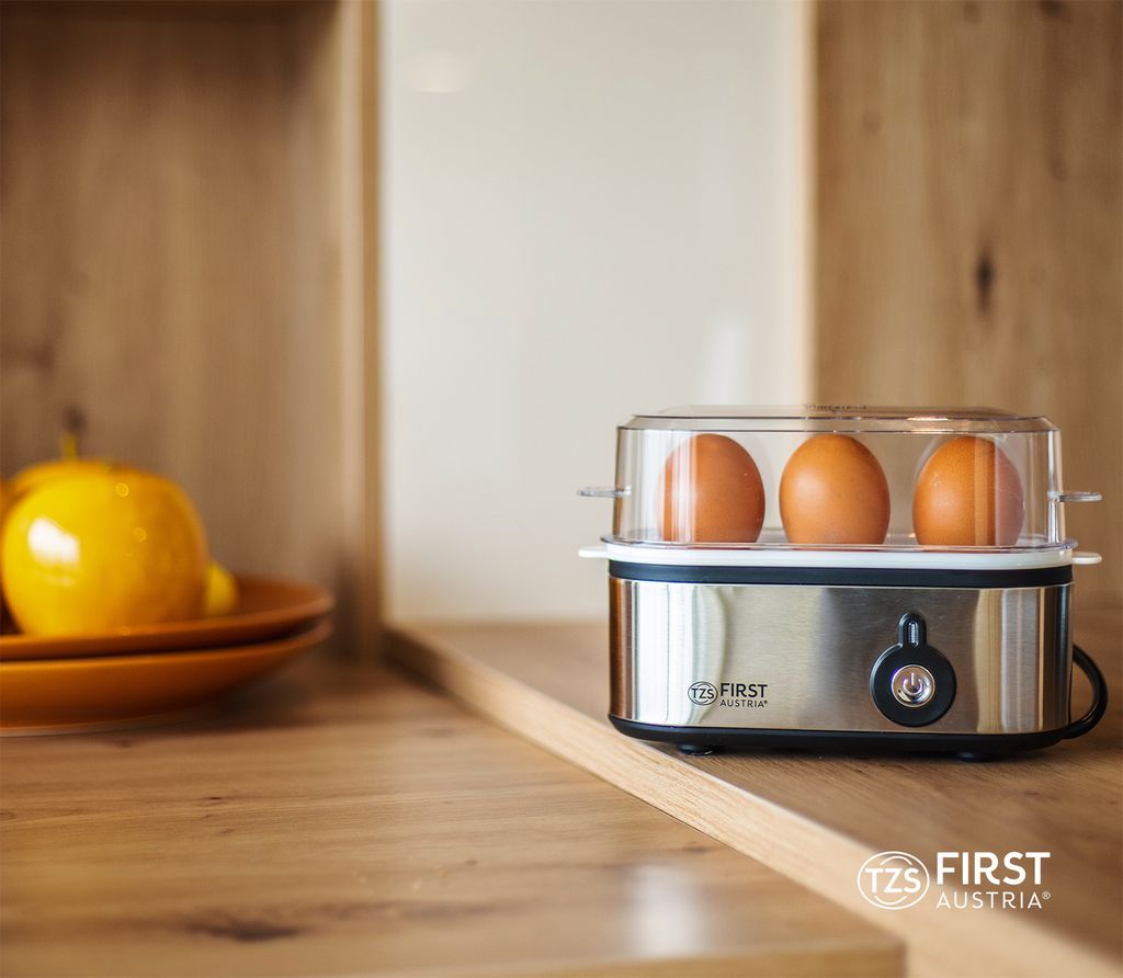 Elektrischer Eierkocher Für 7 Eier – Mini-Dampfgarer Für Perfekte Eier In Minuten, BPA-frei (EU-Stecker)