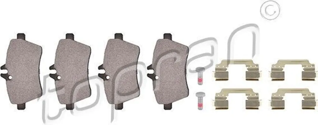 TOPRAN 401 648 Garnitures de frein avant OE 1694200320 Mercedes Classe A B