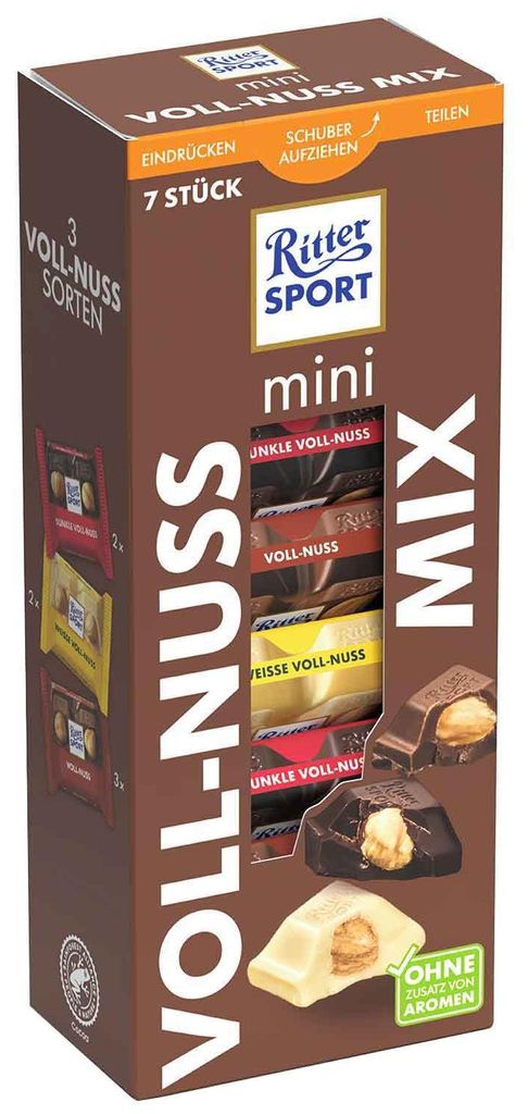 Ritter Sport mini Voll-Nuss Mix 7er Produktbild 