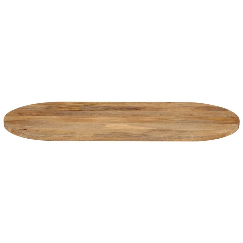 Hochwertigen Möbel Tischplatten - Braun Tischplatte 100x40x2,5cm Oval Massivholz Mango NEU7269801