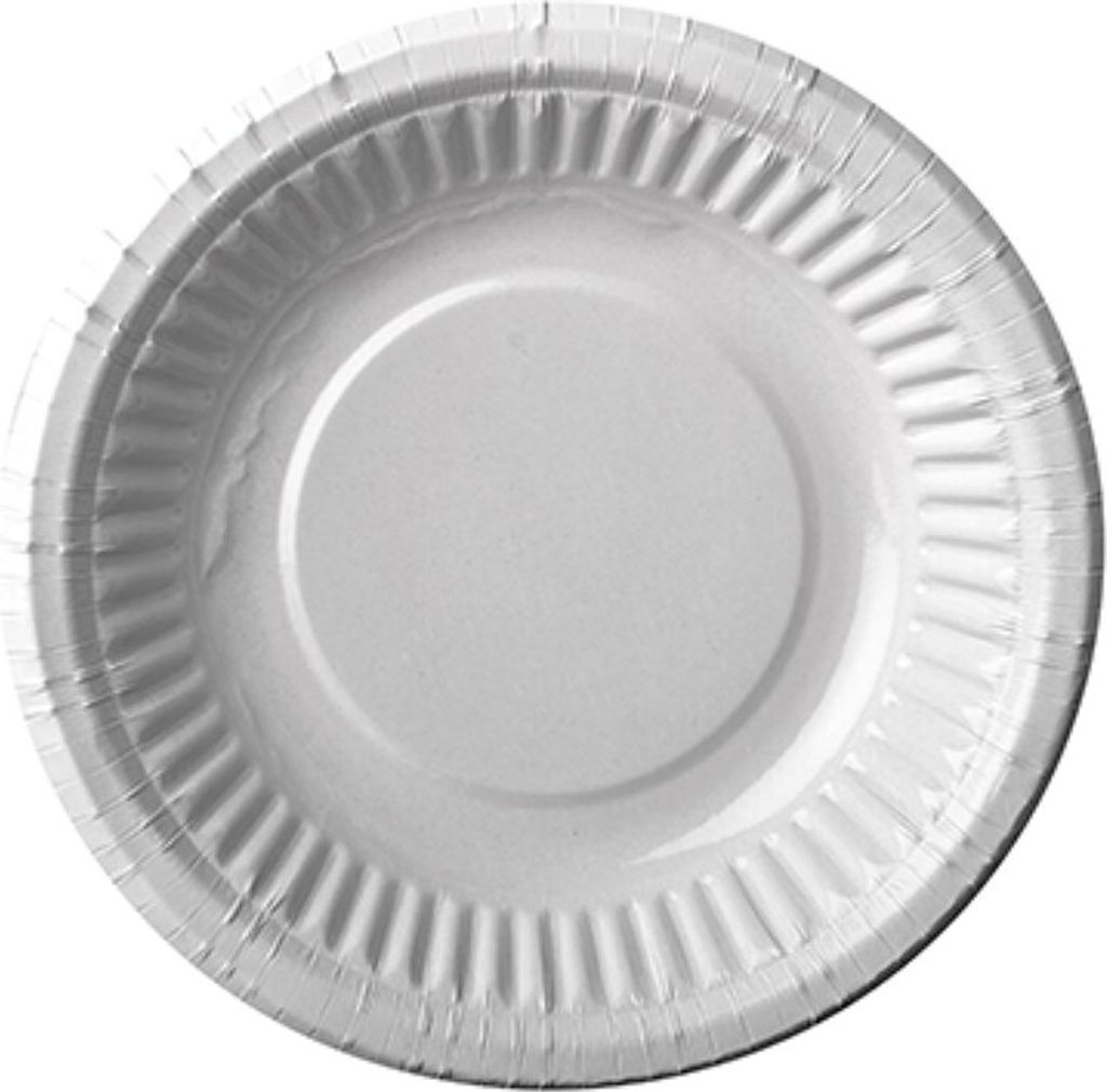 PAPSTAR 12 Schalen, Pappe rund Ø 19 cm · 3 cm weiss | Schrumpffolie (12 Stück)