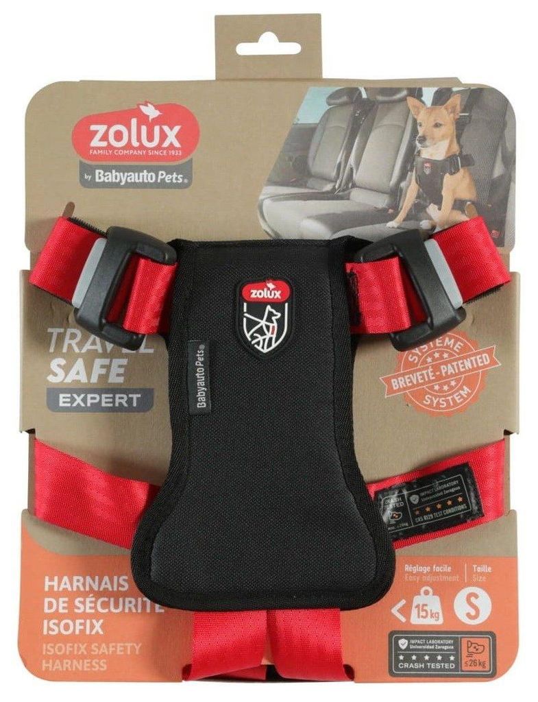 ZOLUX Szelki dla psa TRAVEL SAFE S czerwone