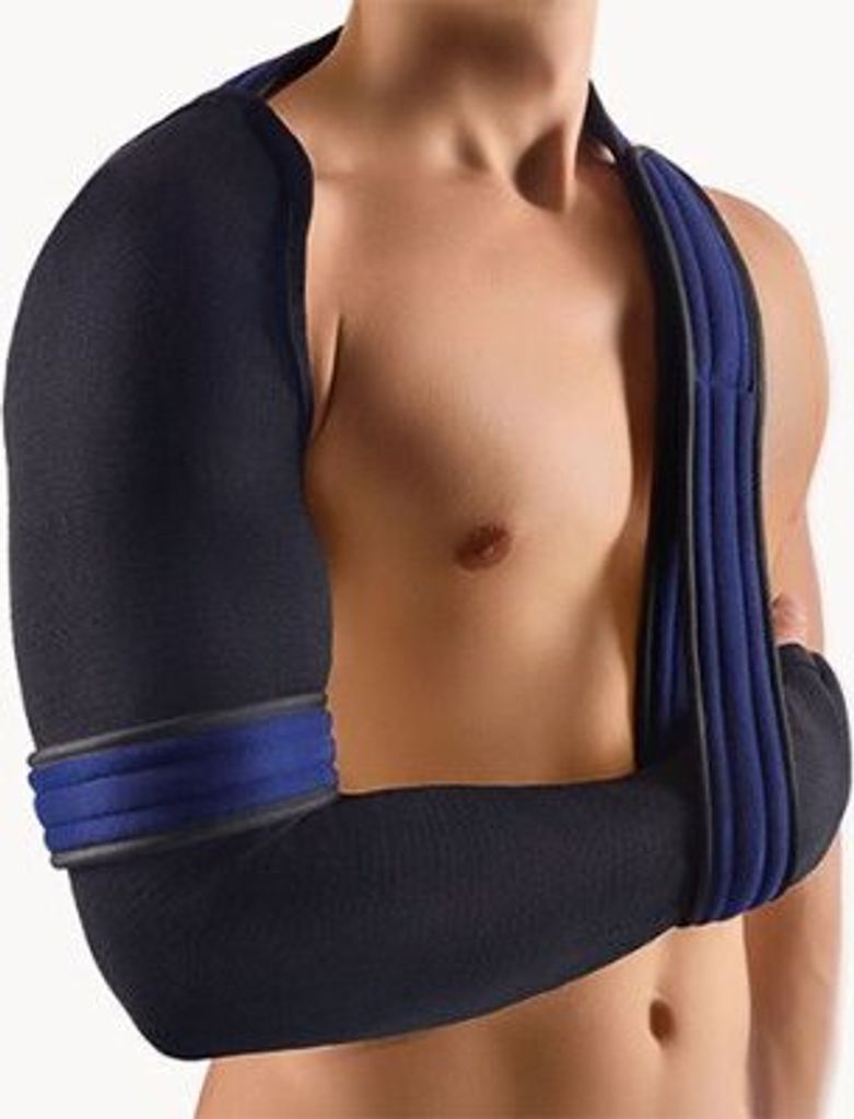 Bort OmoBasic Schulter-Arm-Adduktionsorthese, geschlossene Form, blau>>>>Gr. 3