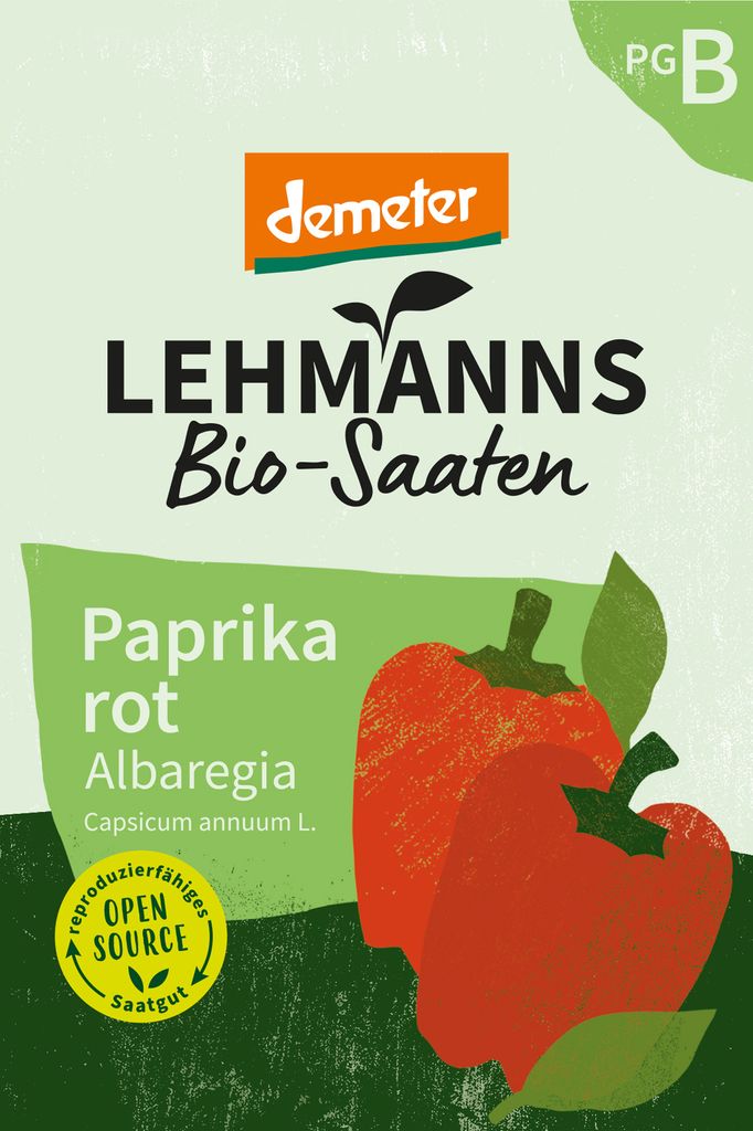 Paprika rot Albaregia | Paprikasamen von Lehmann Natur