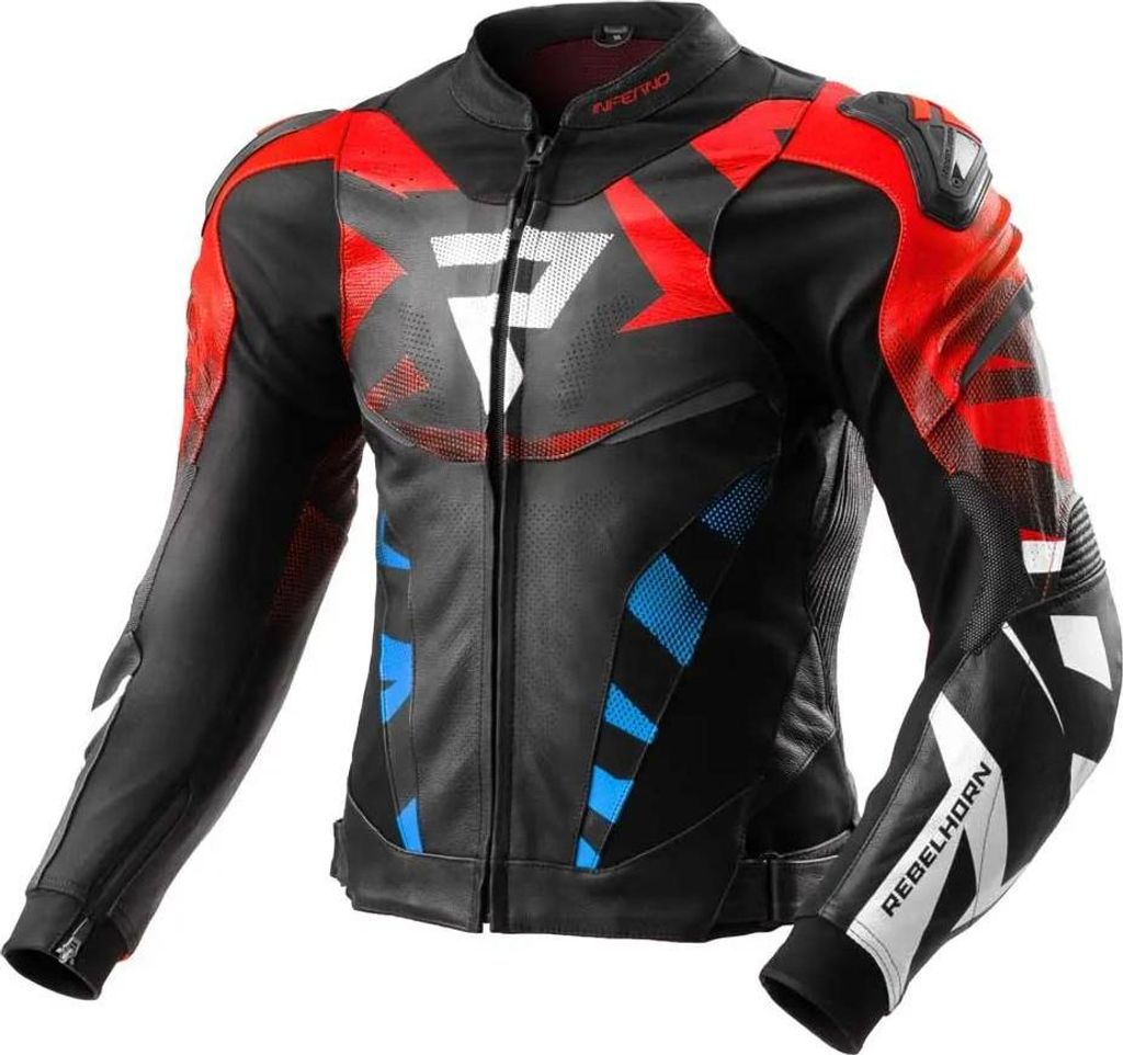 Rebelhorn Inferno Lederjacke Schwarz 48 Herren Schwarz 48