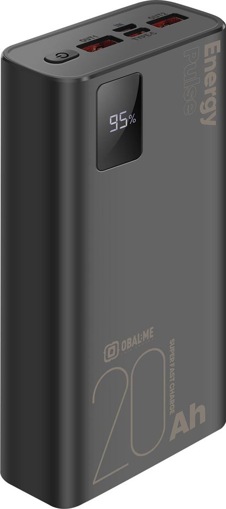 OBAL:ME EnergyPulse Powerbanka 20000mAh 22.5W Black