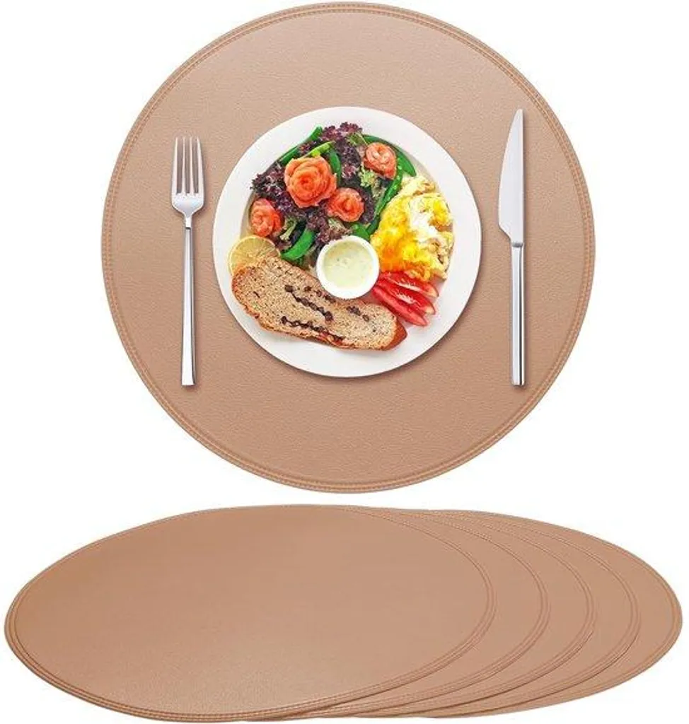 Set de table imperméable PVC résistant lot de 6 - Protection anti-tache