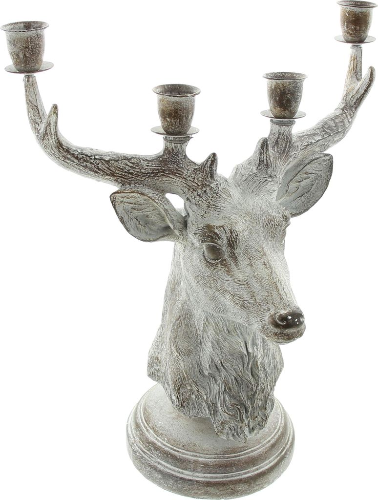 Kerzenhalter Hirsch Kerzenständer FRANK FLECHTWAREN, Produktbild 