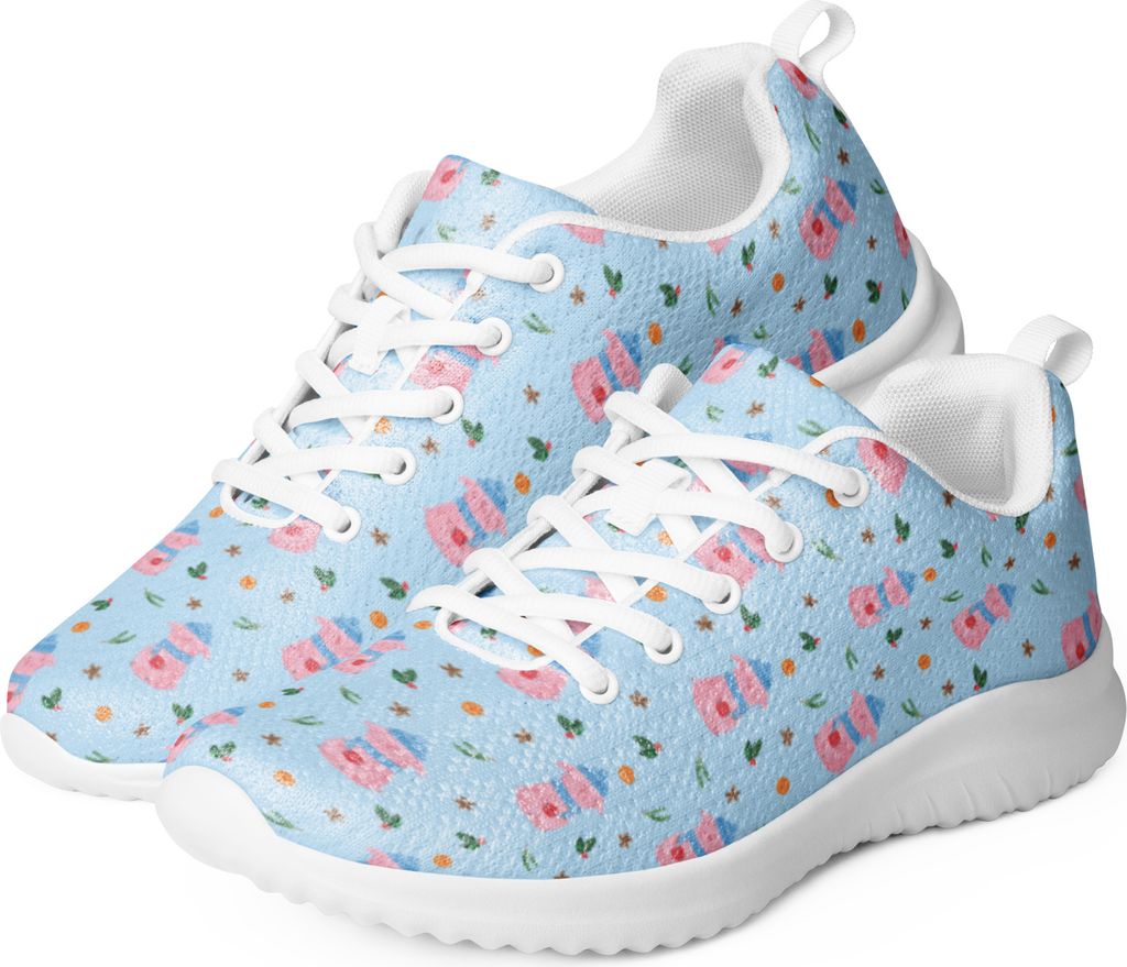 Mr. & Mrs. Panda Sneaker Damen Schweinchen Glühwein Größe 43 - Blau - Geschenk, Spruch, Weihnachten, Betrunken, Schwarz, Frauen, Freizeitschuh, ...