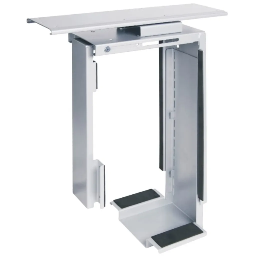 Support d'ordinateur ergonomique en métal argenté robuste Dataflex 32322