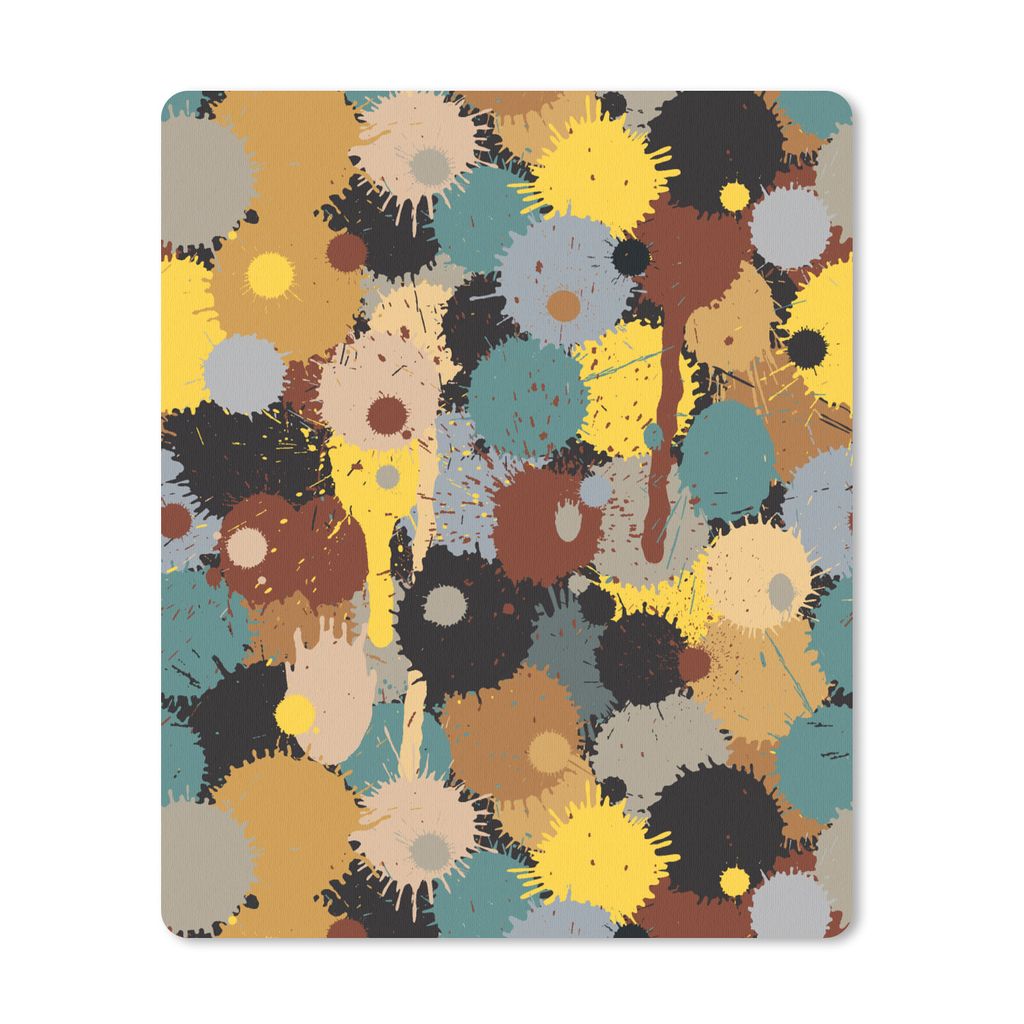 MuchoWow Mauspad Mousepad Paintball - Camouflage - Muster - Farbe 19x23 cm - Mousepads - Maus Mat - Pad - Mausunterlage - Mauspads - Spielen