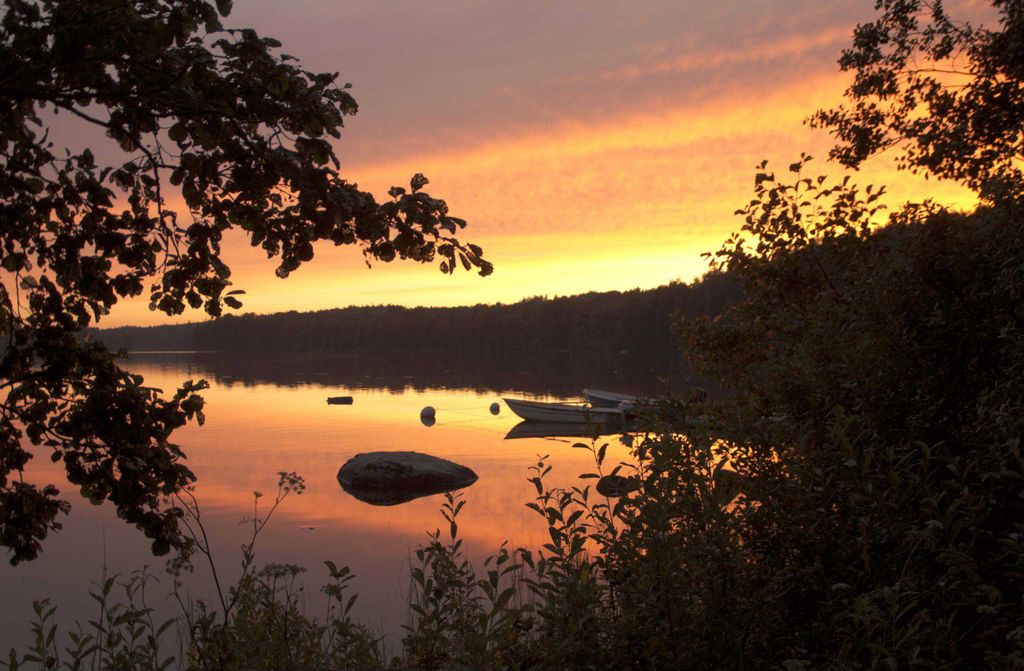 hansepuzzle 10118 - Abendstimmung Puzzle, 500 Teile, Natur, 46,0 x 30,0cm mit hochwertiger Aufbewahrung, Kartonbox und wiederverschließbarem Beutel