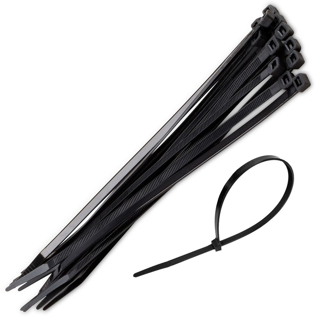 Kabelbinder 8 mm x 300 mm 25 Stück Typ KRT556012 Schwarz