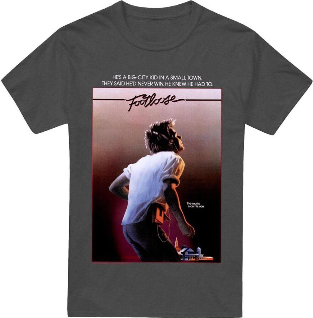 Footloose - T-Shirt für Herren/Damen Uni TV15272 (L) (Holzkohle)