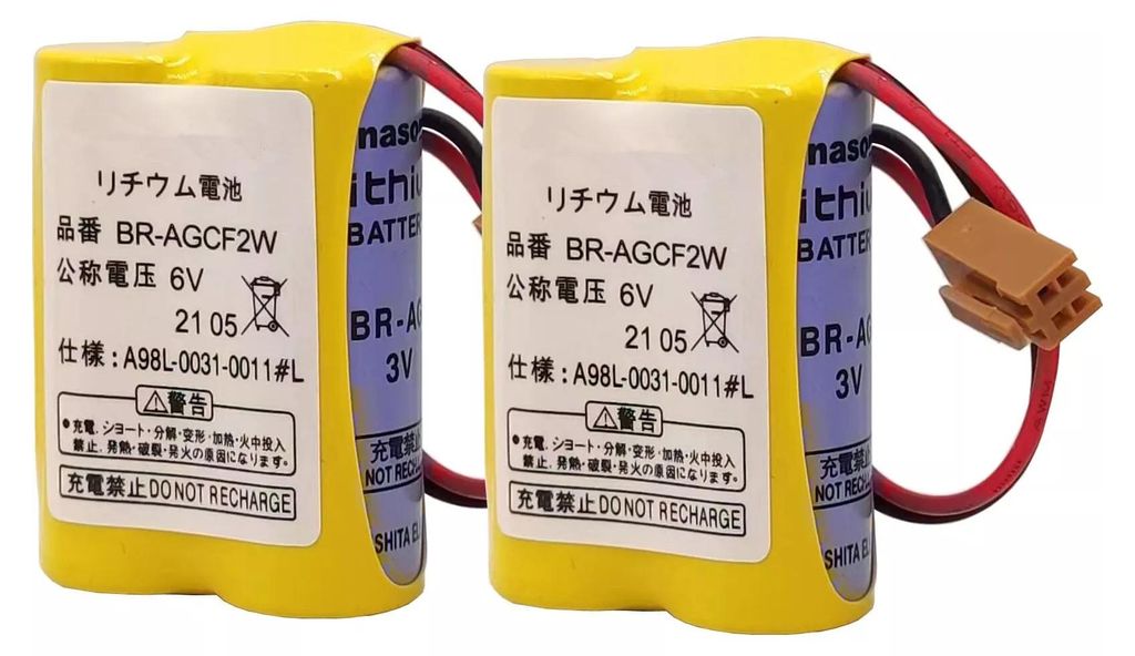 2 kusy BR-AGCF2W 6V PLC baterie pro FANUC A98L-0031-0011 s Obrázek produktu 