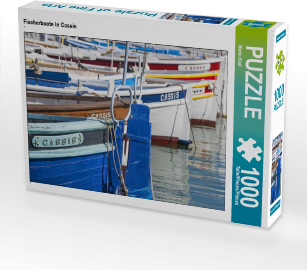 CALVENDO Puzzle Fischerboote in Cassis | 1000 Teile Lege-Größe 64x48cm Foto-Puzzle für glückliche Stunden