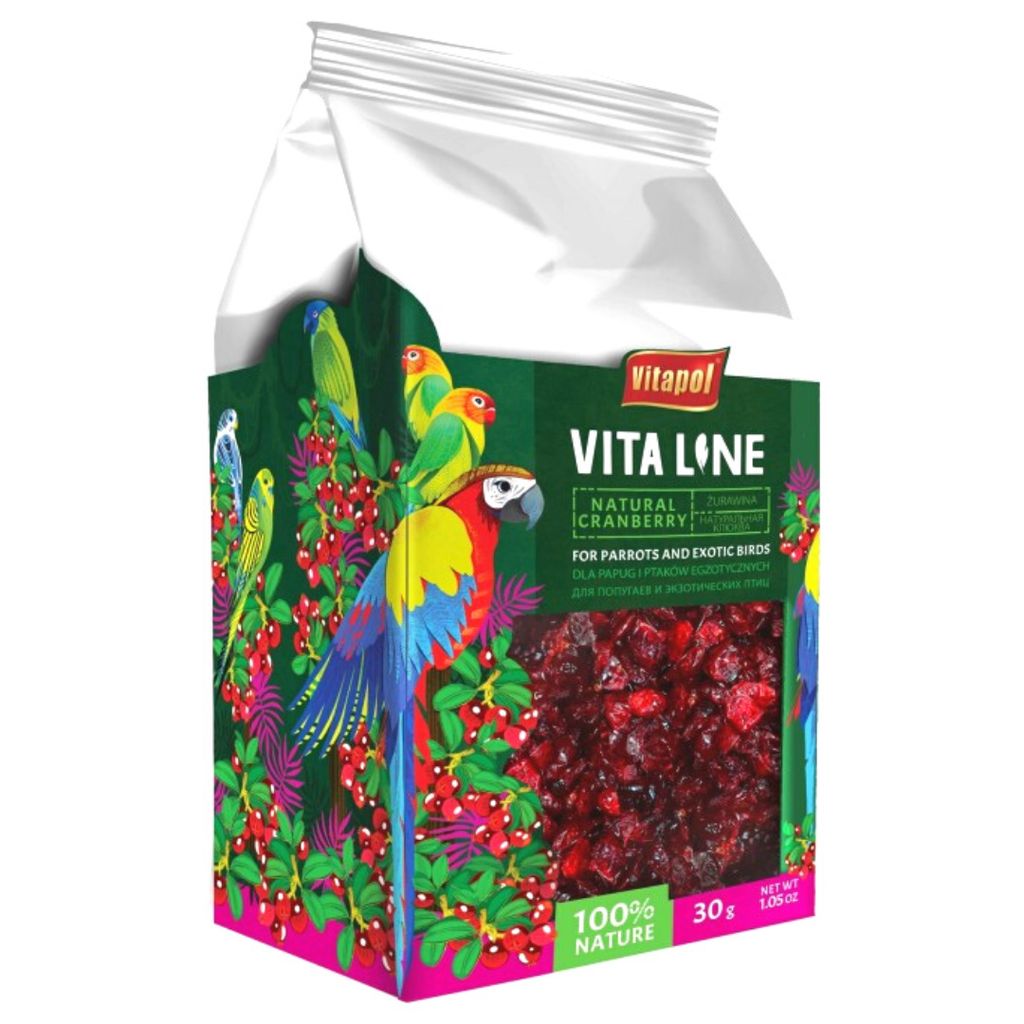 Vitapol VITALINE - Cranberry für alle Papageien 30g