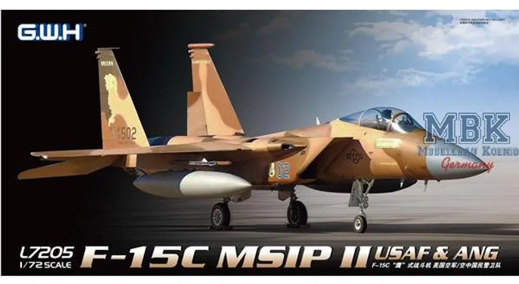 F-15C MSIP II USAF Maquette Idéale pour Diorama et Collectionneurs 1/72