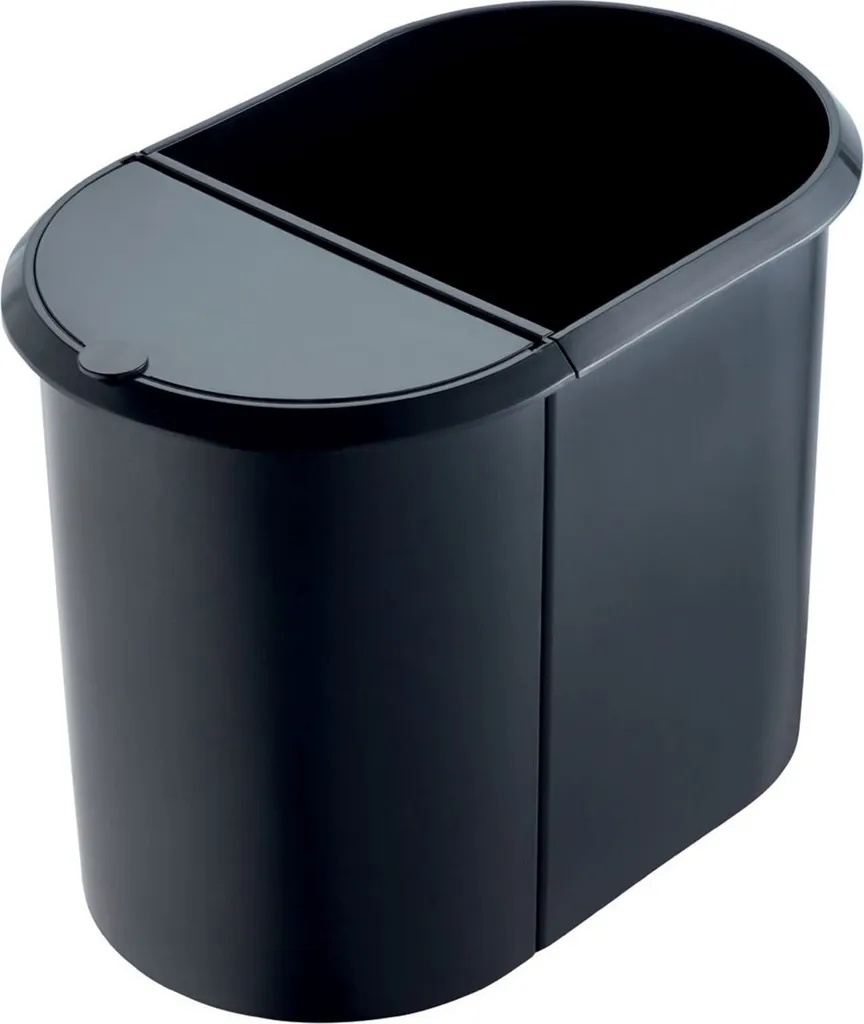 Poubelle helit the double H6103995 Mülltrenner 20+9L Noire