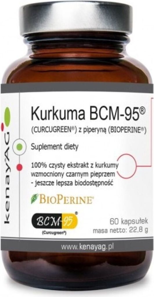 Kenay bcm-95 Kurkuma mit Piperin 60 Kapseln BI3731