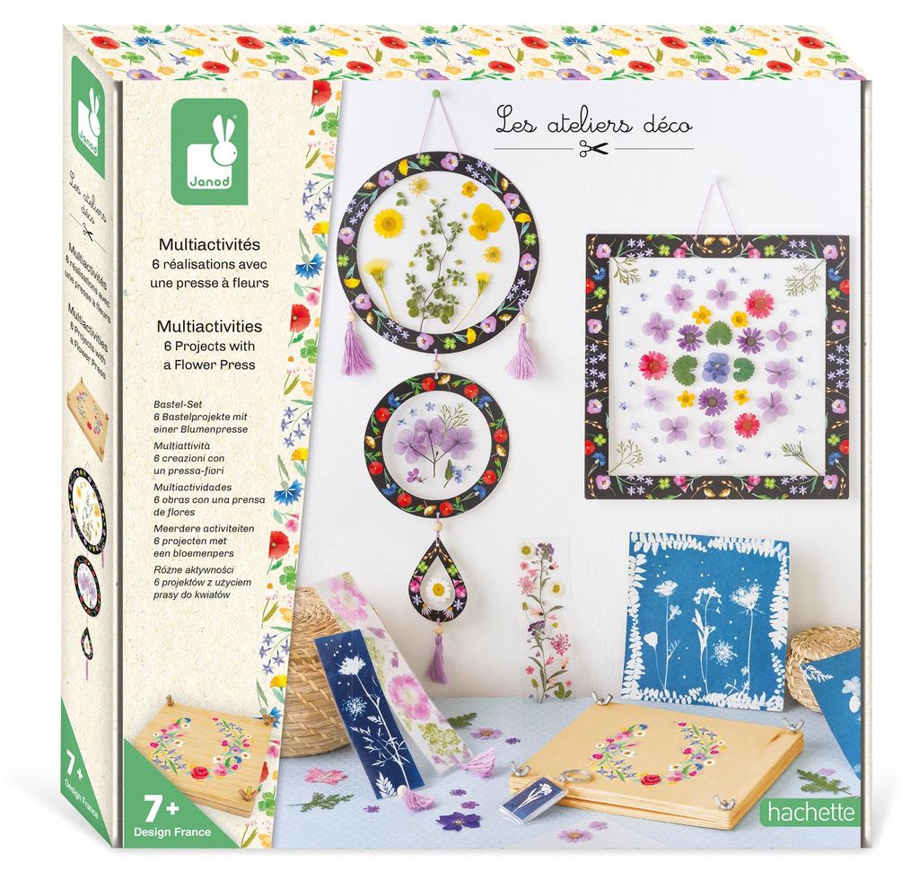 Janod Blumenpresse Bastelset - Atelier Deco - kreatives Spielzeug