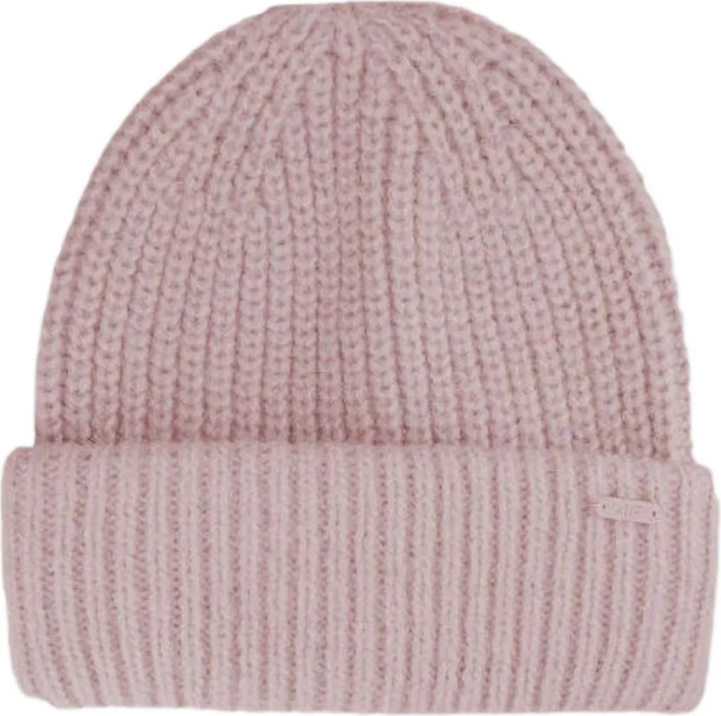 4F Cappello Invernale per Ragazza e Donna - Beige Rosa S - Caldo Soft