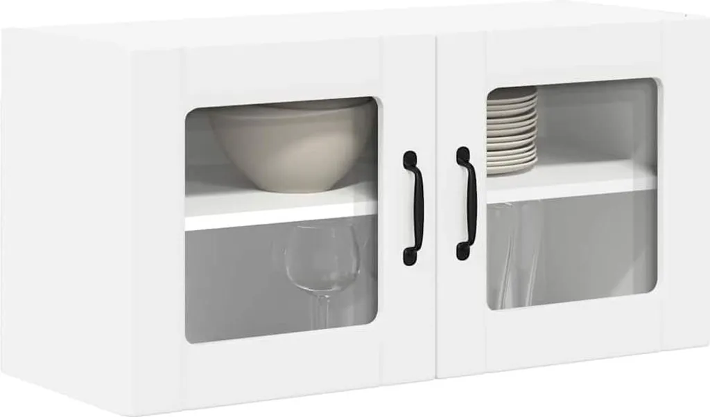 Mobiletto Pensile SYFAX™ Bianco 80 cm - Vera Struttura Legno Multistrato