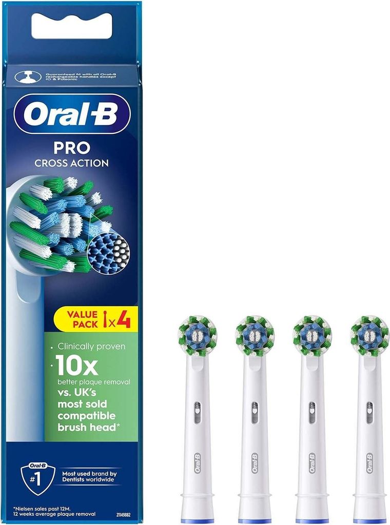 Oral-B CrossAction , 4 Stück(e), Weiß, Oral-B, Box Produktbild 