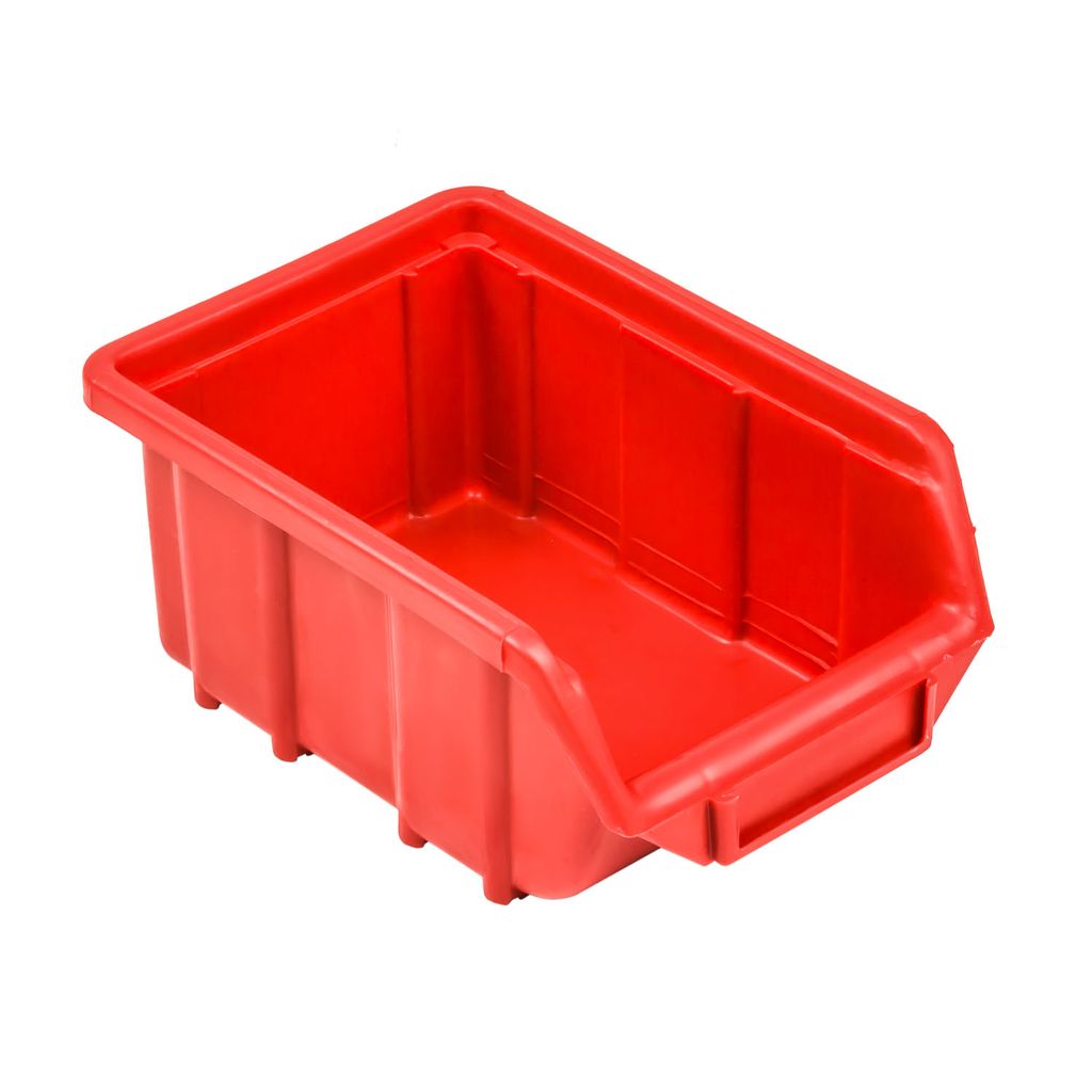 50 x Lagerboxen Stapelboxen Sichtlagerkasten Eco Box Rot 17x11,5x7,5cm Sortierkasten