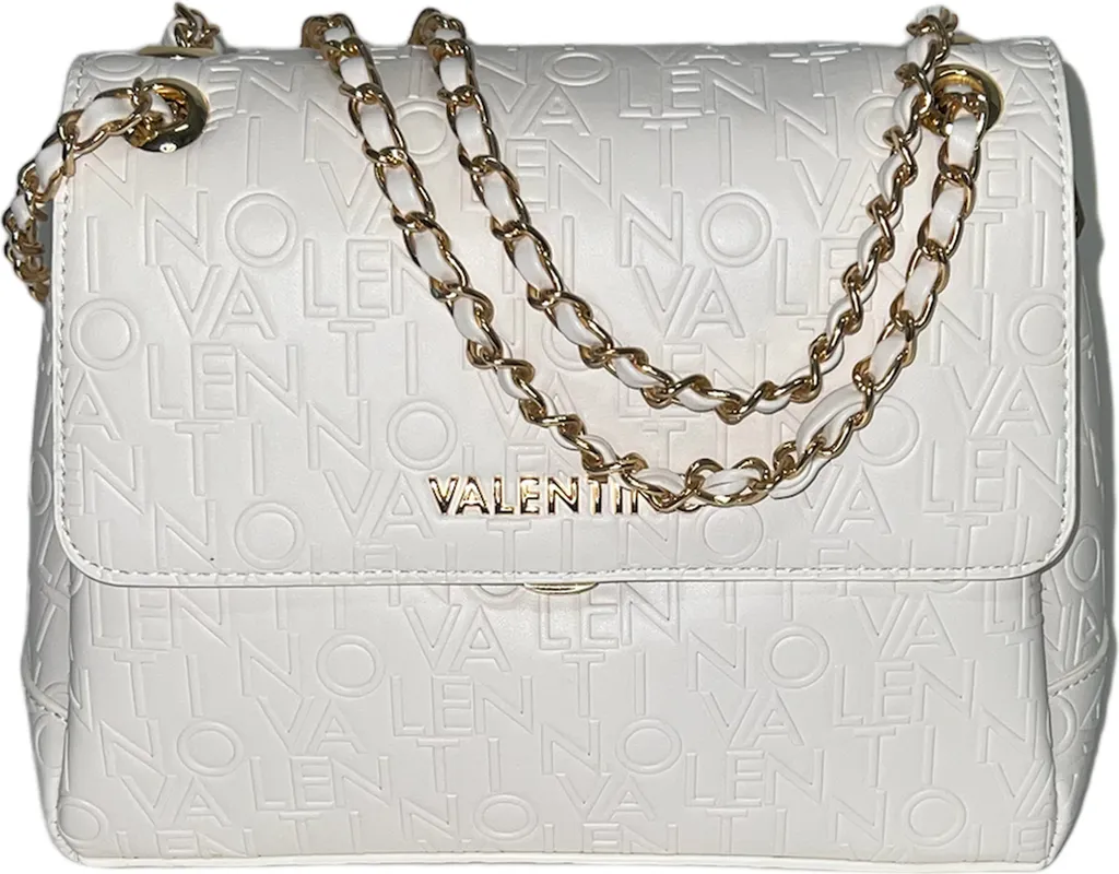Sac à bandoulière blanc pour soirée et quotidien Valentino