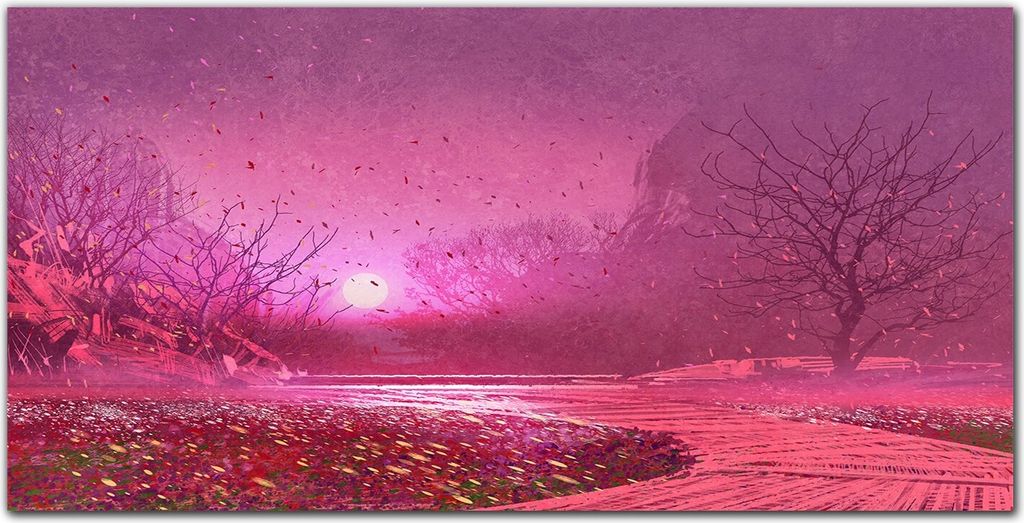 Coloray Küchenrückwand 120x60 Spritzschutz aus Glas - Malerei Baum
