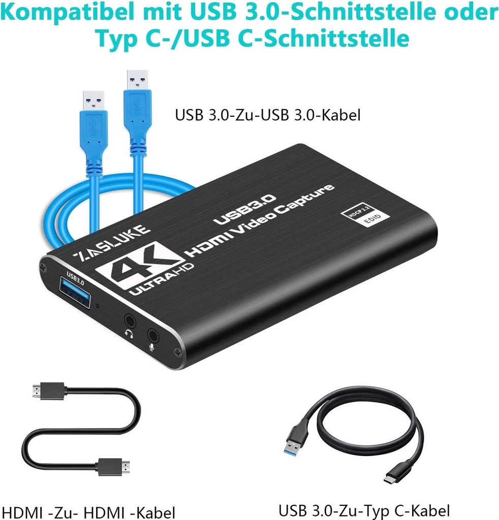 Game Capture Karte 4K Audio Video Capture Karte HDMI USB Produktbild 5