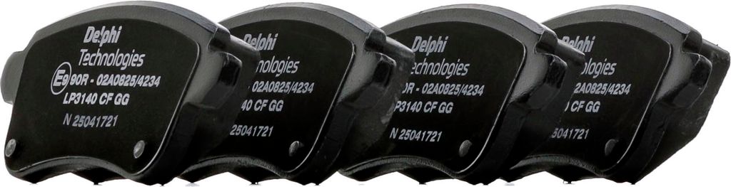 DELPHI Bremsbeläge Satz Hinten Bremsklötze für RENAULT Scénic III (JZ0/1) LP3140