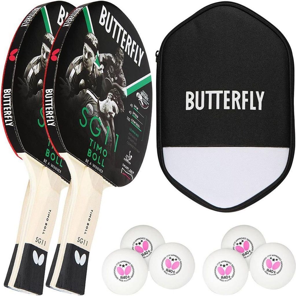 Butterfly 2x Timo Boll SG11 Tischtennisschläger + Produktbild 