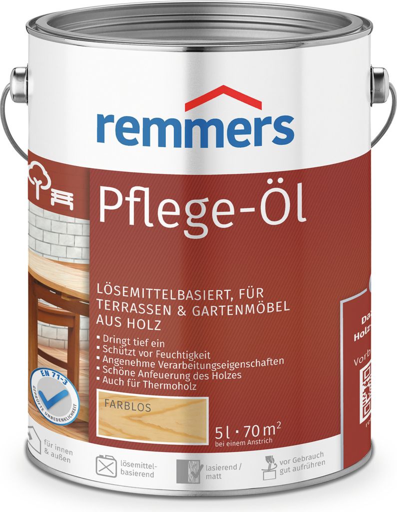 Remmers Pflege-Öl farblos 5 l, Holzöl Produktbild 