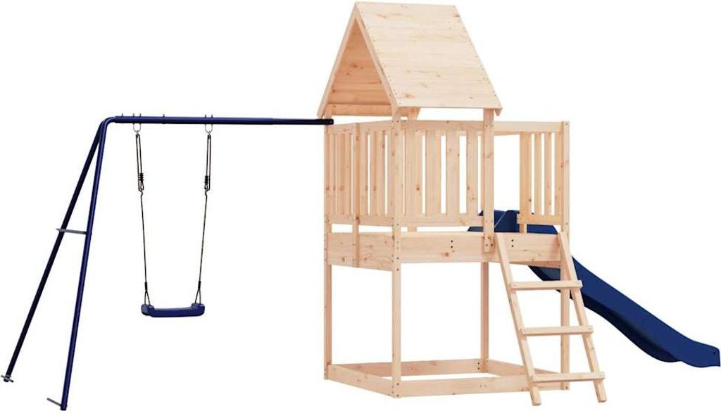 vidaXL Spielturm Massivholz Kiefer